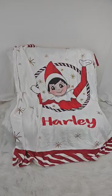 Christmas Name Blanket