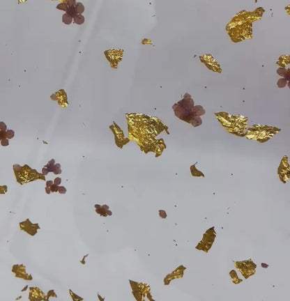 Mauve & Gold - Real Flower Cast Acrylic Sheets 1068