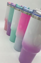 Load and play video in Gallery viewer, Shimmer Ombre Sublimation 40oz Tumblers
