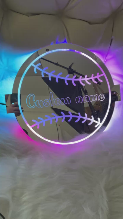 Baseball LED Acrylic Mirrors - PRE-ORDER