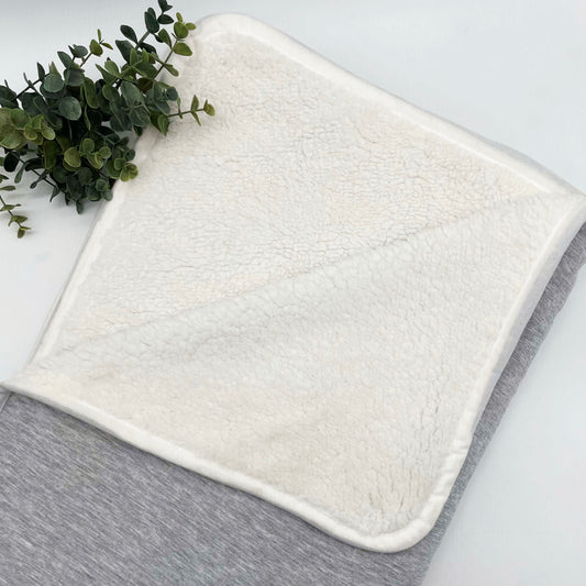 Cozy Sherpa Lined Sweater Blanket 50x60