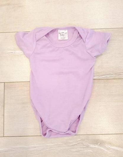 Baby Onesie 100% Polyester For Sublimation - In Stock Lavender / 0-3