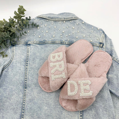 BRIDE Pearl Letter Patch