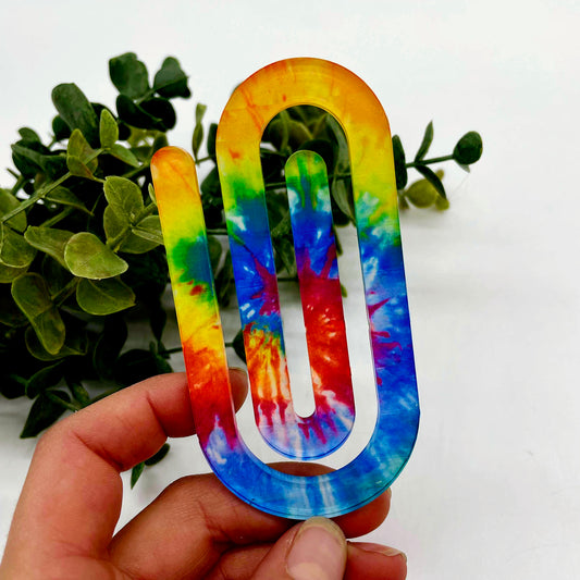 Jumbo Sublimation Bookmark Paperclip in Acrylic