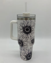 Load image into Gallery viewer, Sunflower 40oz Tumbler with Handle
