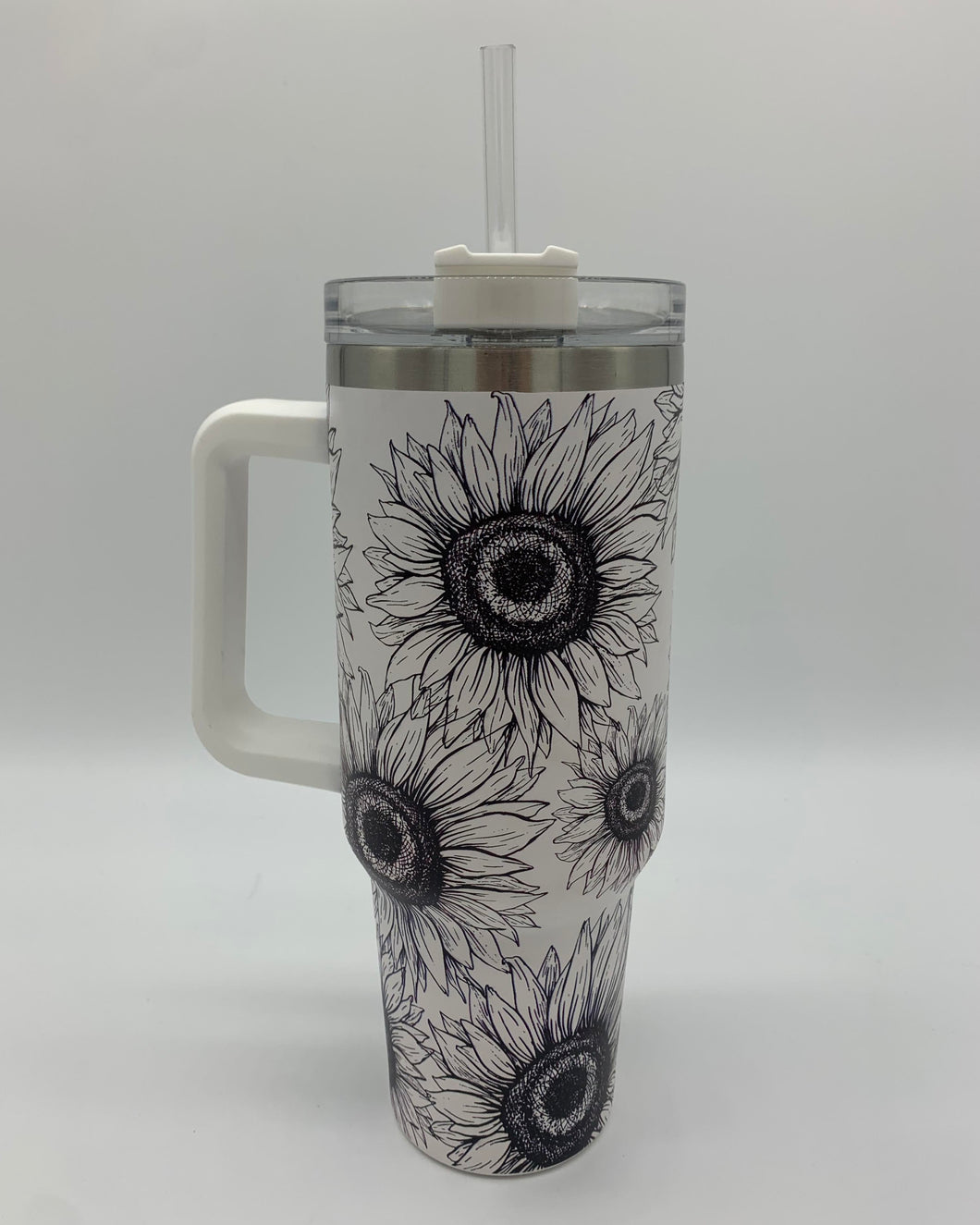 Sunflower 40oz Tumbler with Handle