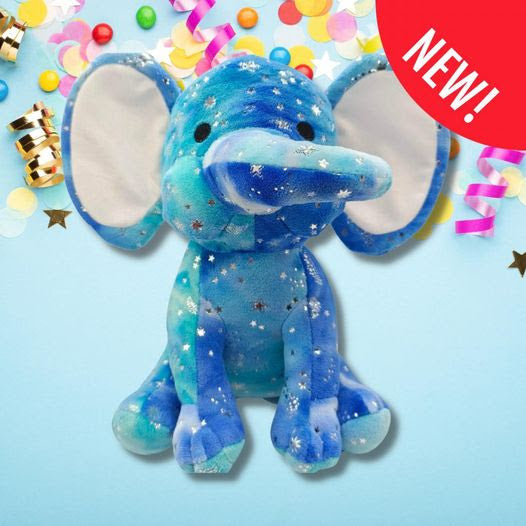 Starry Night Plush Birth Stat Elephant