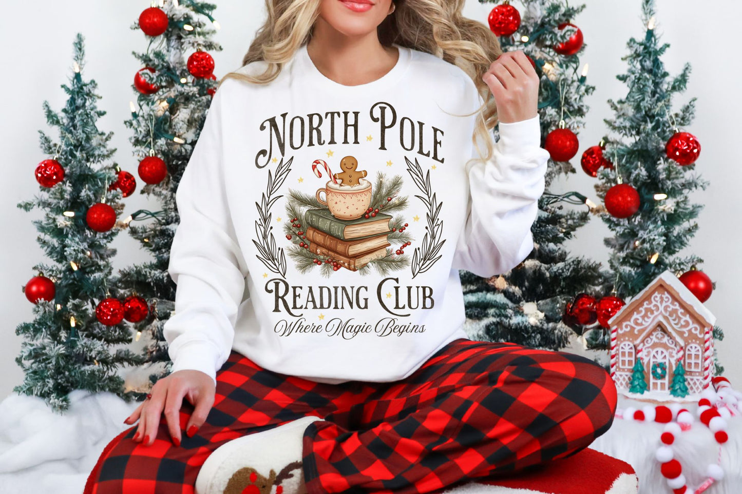 North Pole Reading Club DTF Transfer - 1372
