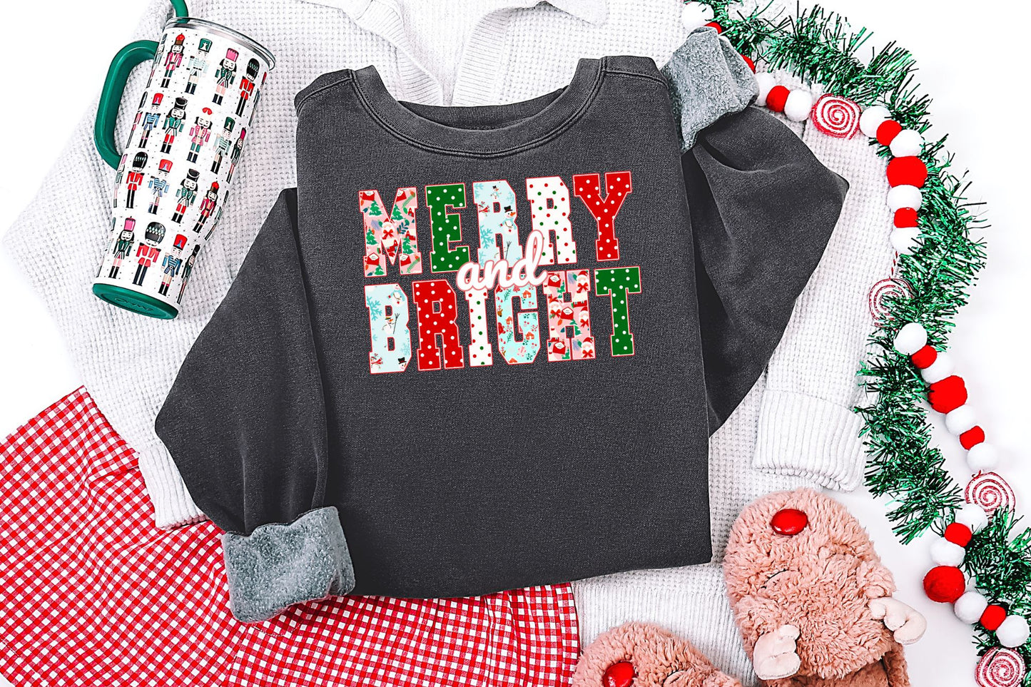 Merry & Bright DTF Transfer - 1368