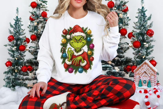 Grump Wreath DTF Transfer - 1391