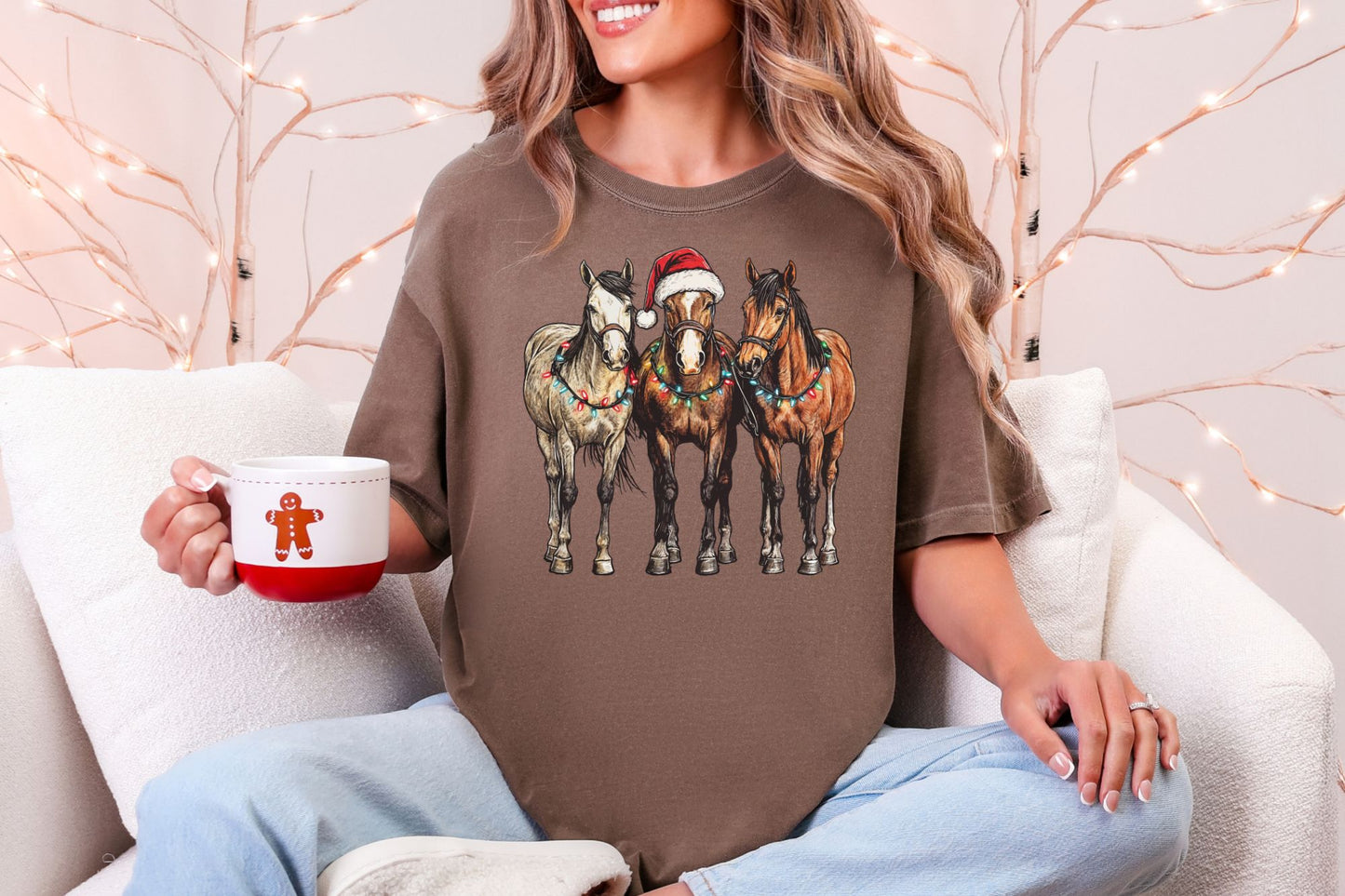 Holiday Horses DTF Transfer - 1333
