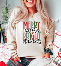 Load image into Gallery viewer, Merry Teacher Bright Students DTF Transfer - 644
