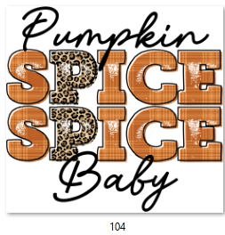 Pumpkin Spice Baby DTF Transfer - 104