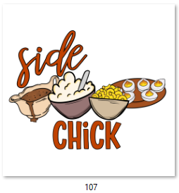 Side Chick DTF Transfer - 107
