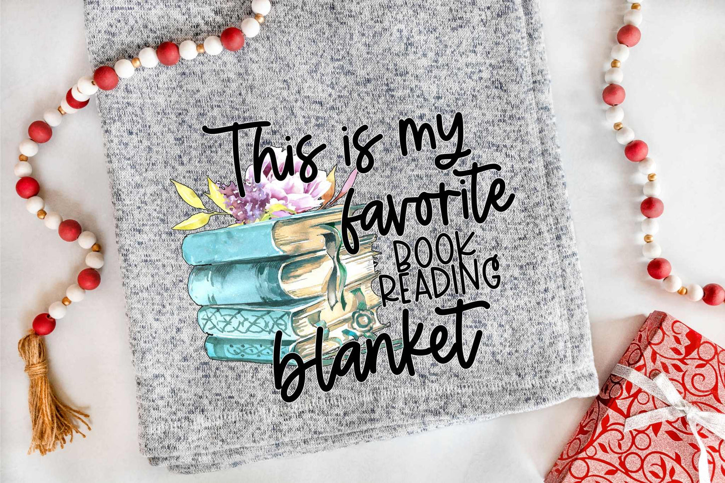 Favorite Book Reading Blanket DTF Transfer - 342