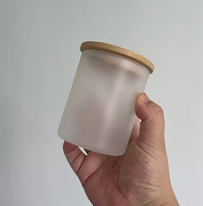 Frosted Sublimation Candle Holder Jar