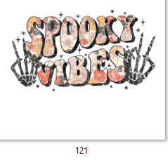 Spooky Vibes DTF Transfer - 121