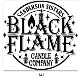 Black Flame Candle Co DTF Transfer - 141/142