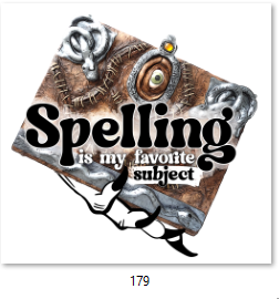 Spelling is my Favorite Subject DTF Transfer - 179