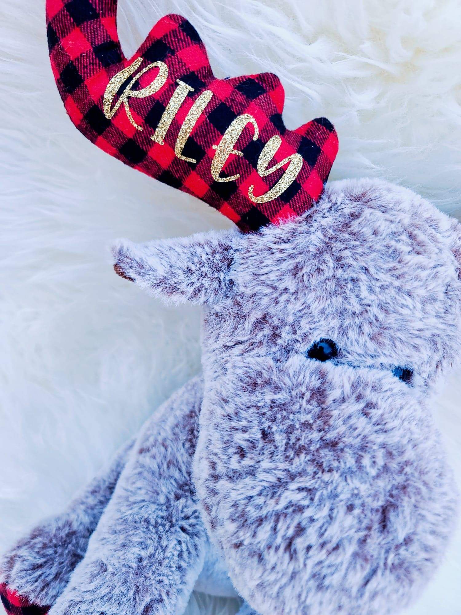 Christmas Moose Plush