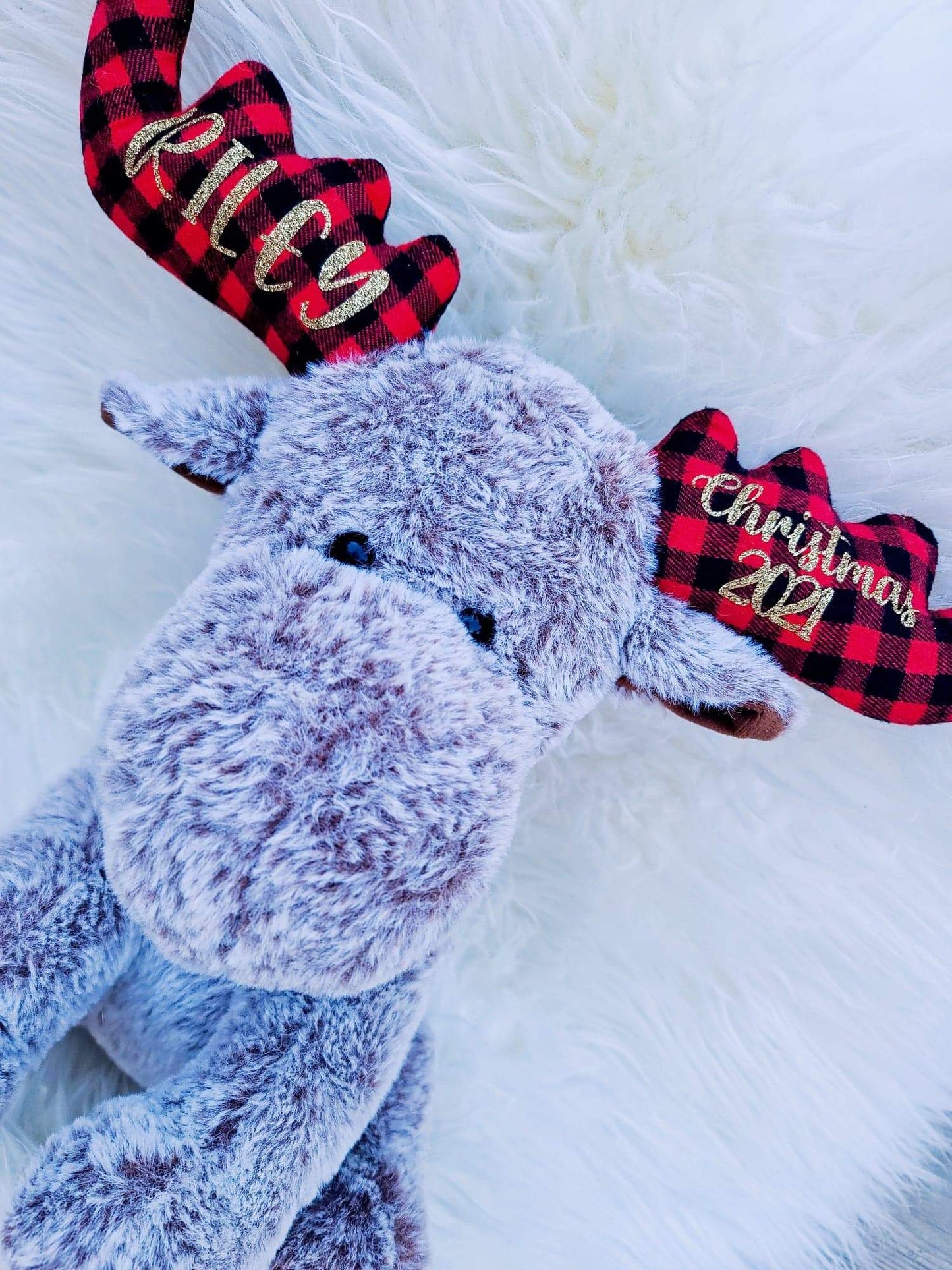 Christmas Moose Plush