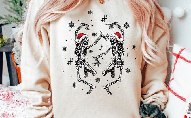 Dancing Christmas Skelly DTF Transfer - 658