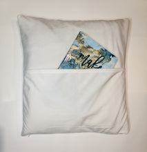 Load image into Gallery viewer, Velvet Pillow Cover with Book Pocket
