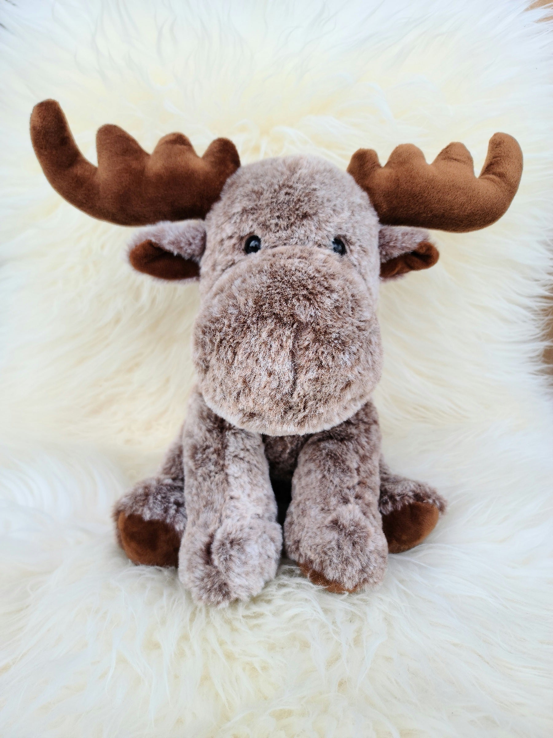 Christmas Moose BROWN Antlers Plush - Main Image