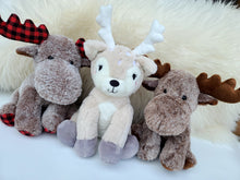 Load image into Gallery viewer, Christmas PLAID Moose Plush - In Stock
