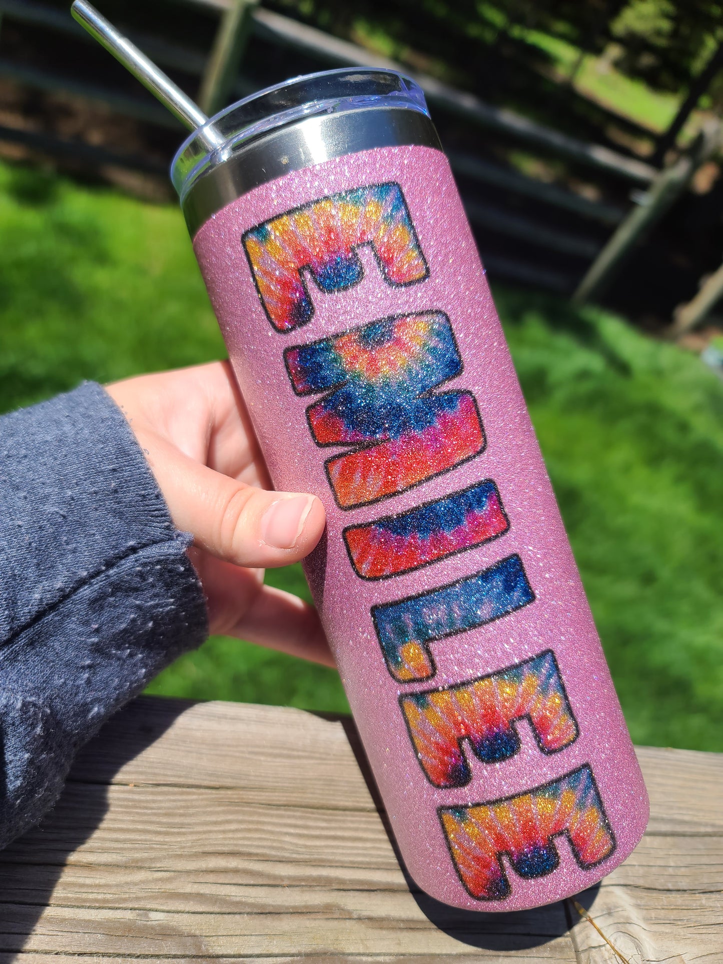 Glitter 20oz Skinny Sublimation Tumbler - IN STOCK