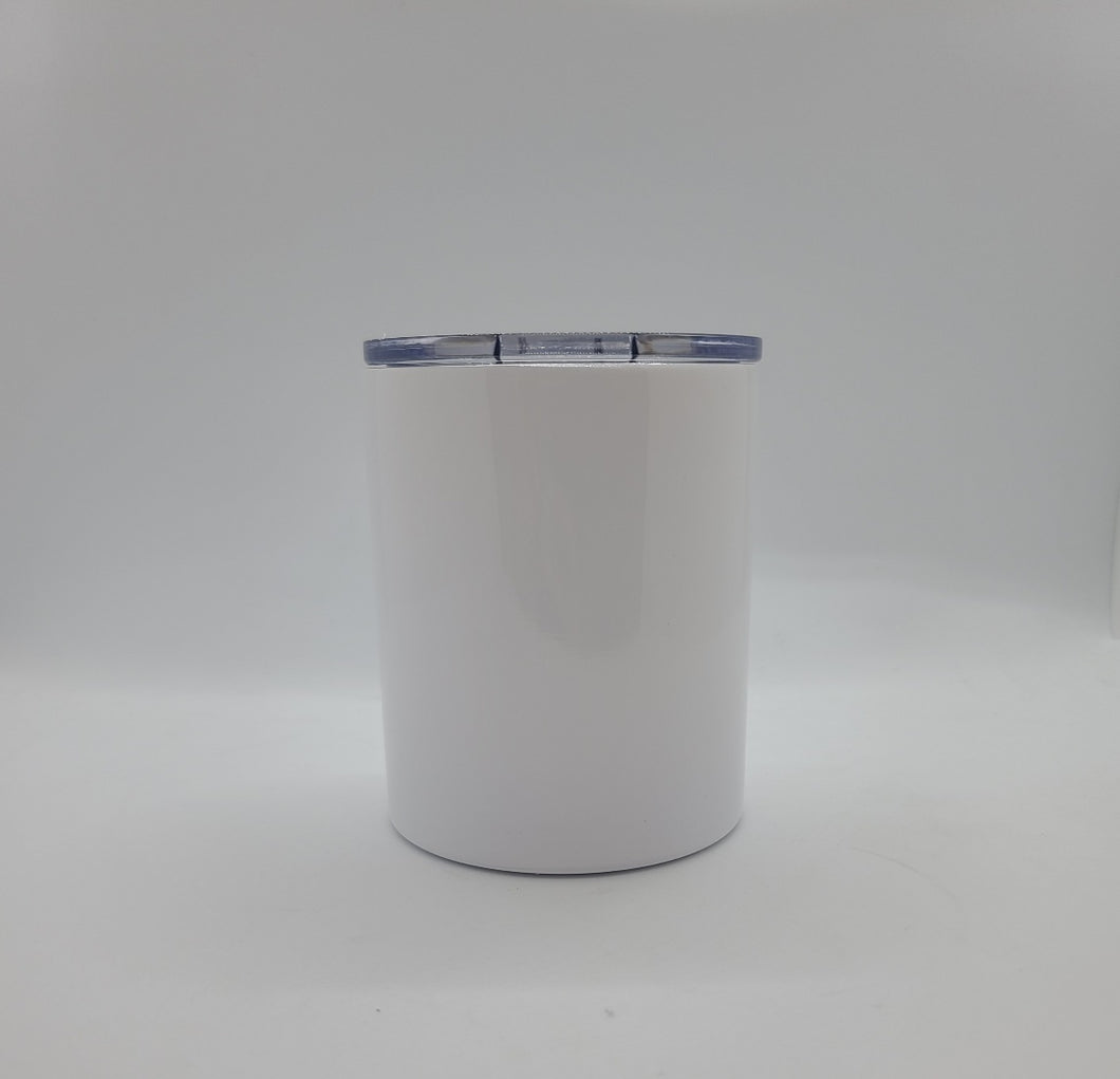 10oz White Sublimation Lowball Cup - In Stock