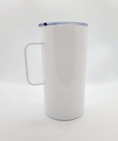 20oz Handle "Fatty" Straight Sublimation Tumbler - in stock
