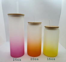 Load image into Gallery viewer, Coloured 20oz Glass Beer Glass for Sublimation - IN STOCK

