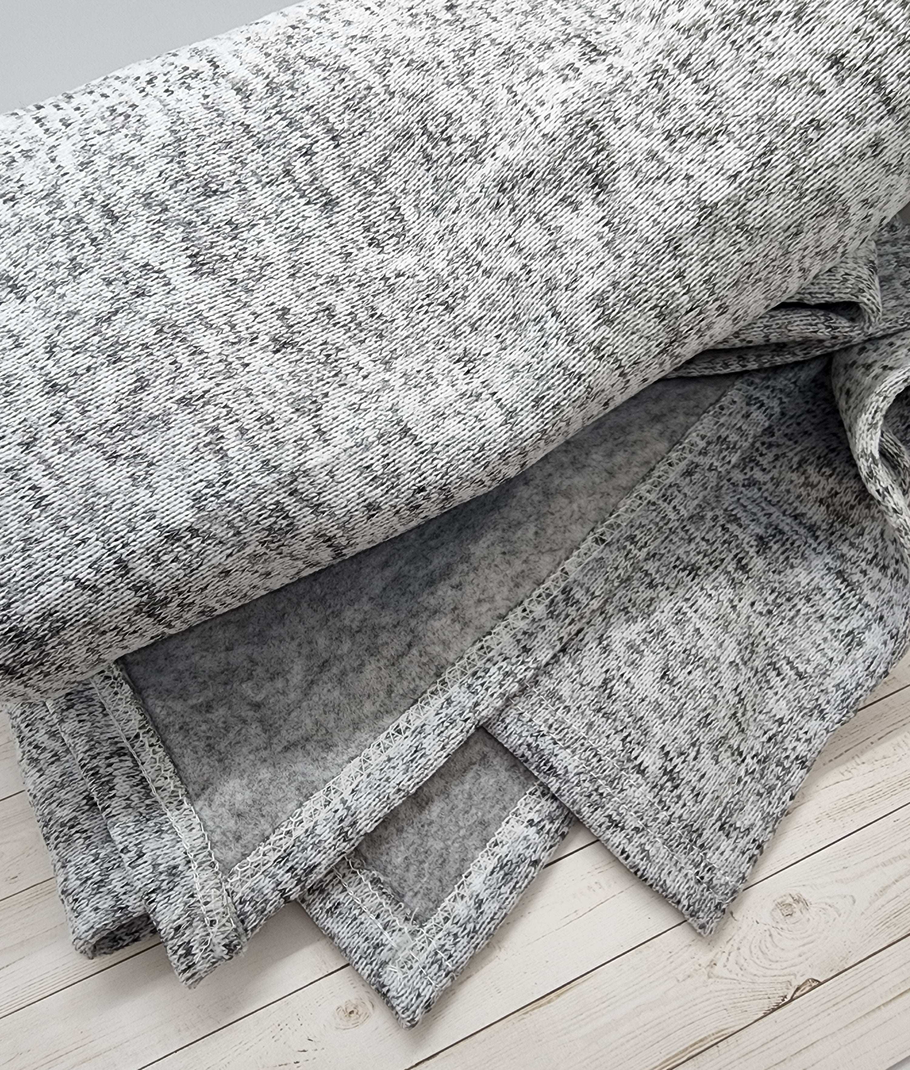 Grey Sweater Blanket for Sublimation