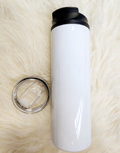 Load image into Gallery viewer, New Gen Dual Lid 20oz Skinny Straight Sublimation Tumbler - IN STOCK
