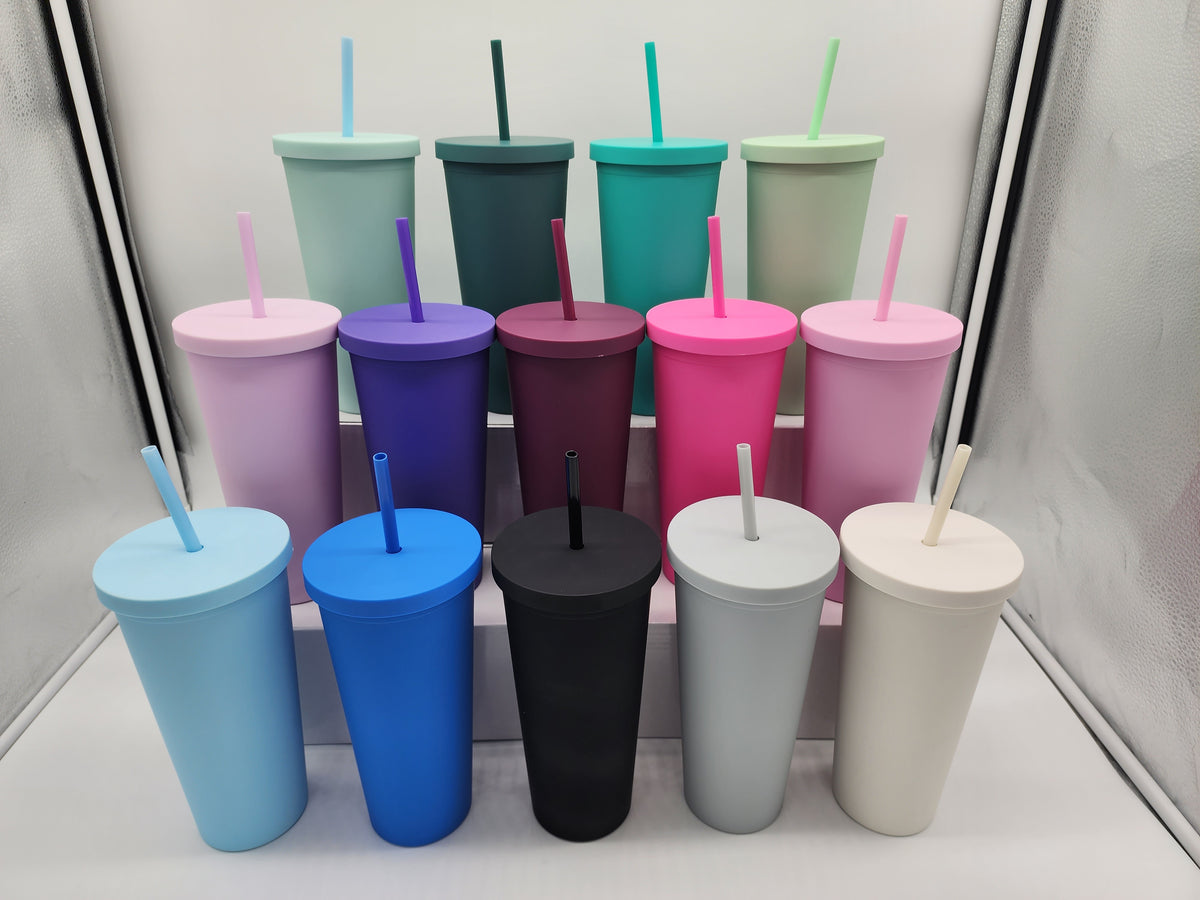 24oz plastic Tumbler 24oz- In Stock – Blanks Blanks Baby