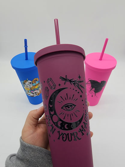 24oz plastic Tumbler 24oz- In Stock