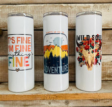 Load image into Gallery viewer, 20oz Skinny Straight Sublimation Tumbler - In Stock
