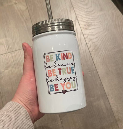 Mason Jar Tumbler - 500 ml - IN STOCK
