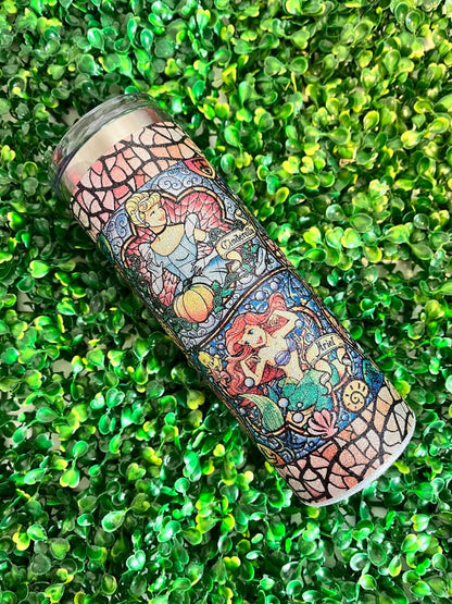 Glitter 20oz Skinny Sublimation Tumbler