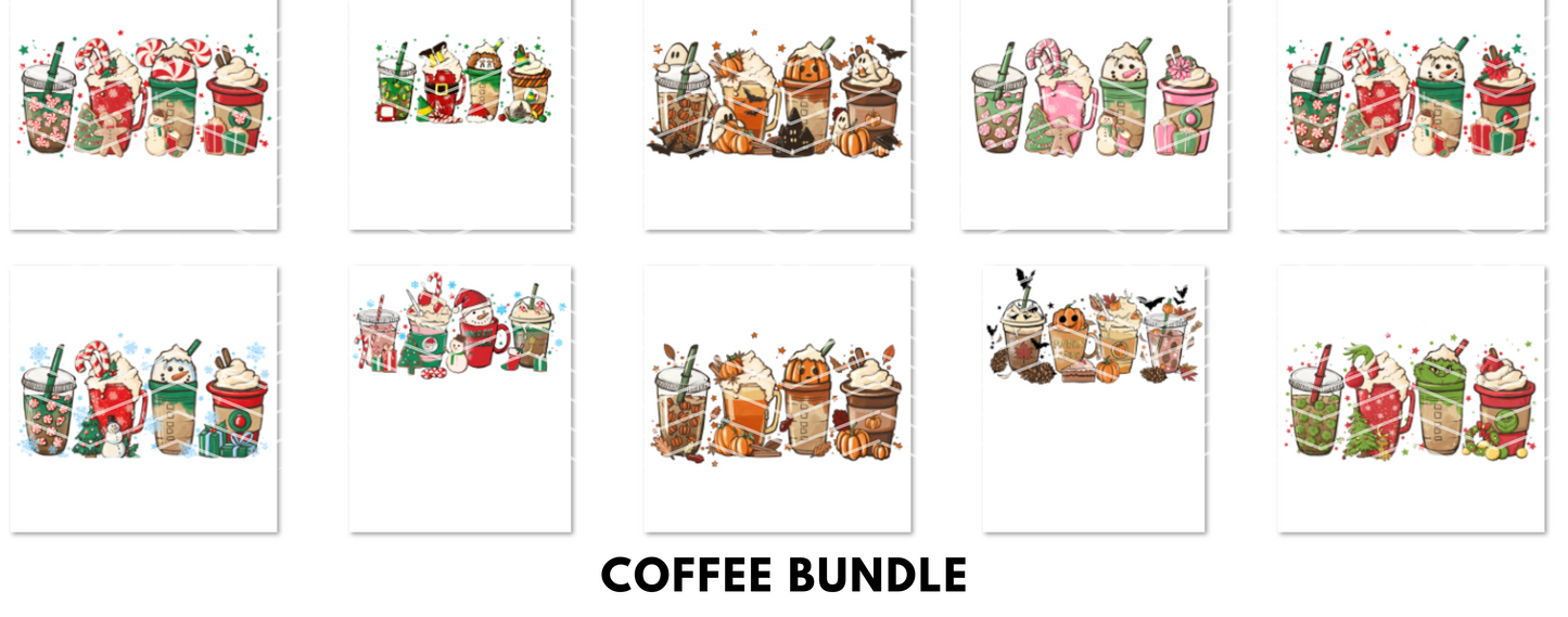 DTF Transfers - Coffee Cups Bundle