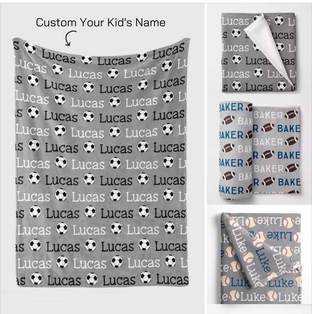 Customized Name Blankets - PRE-ORDER