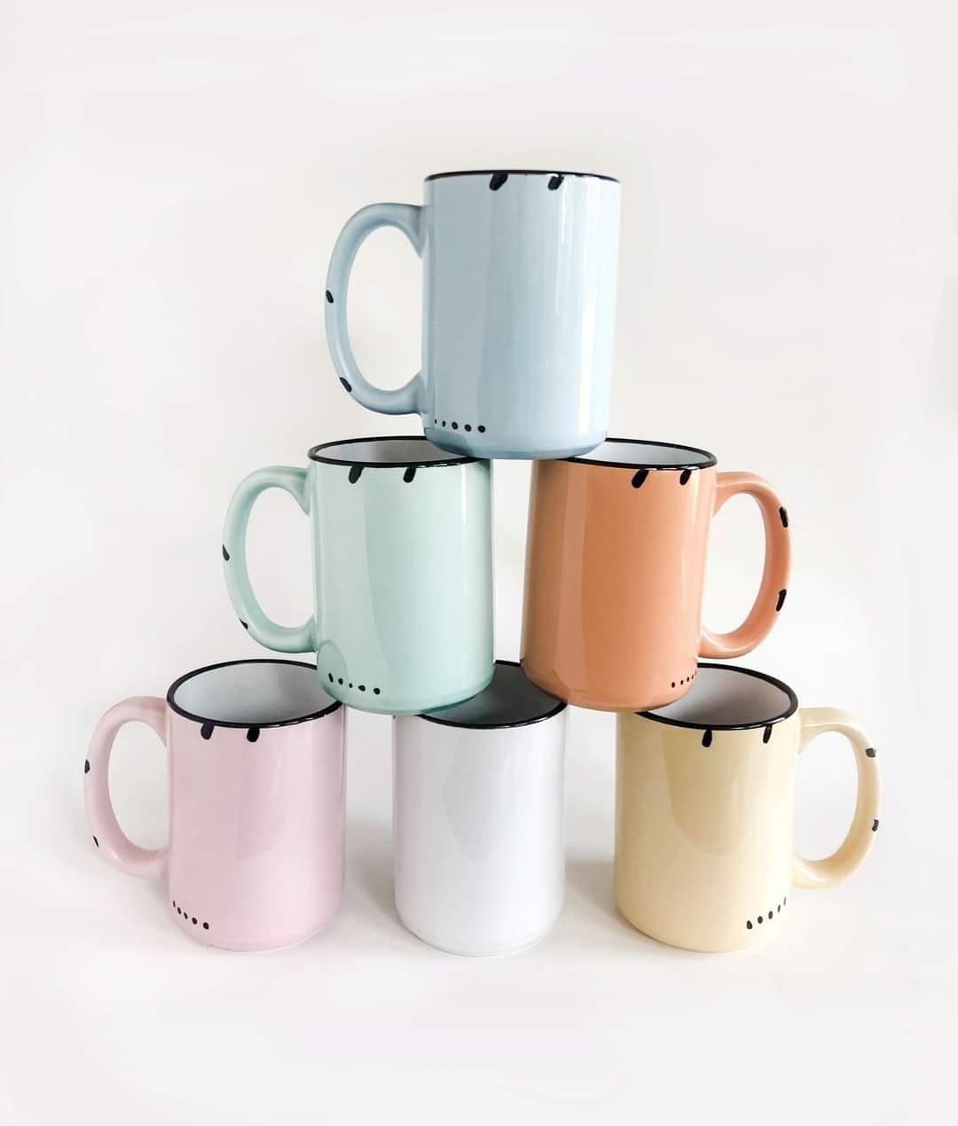 Rustic Worn Sublimation Mugs