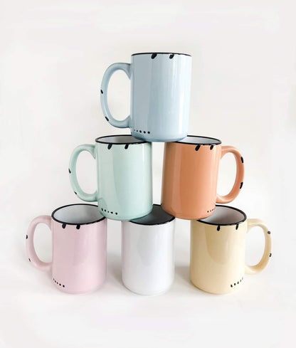 Rustic Worn Sublimation Mugs