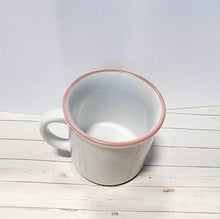 Load image into Gallery viewer, 10oz Ceramic Enamel Pink Rim Mug
