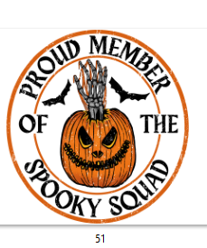 Proud Member of the Spooky Squad DTF Transfer - 51