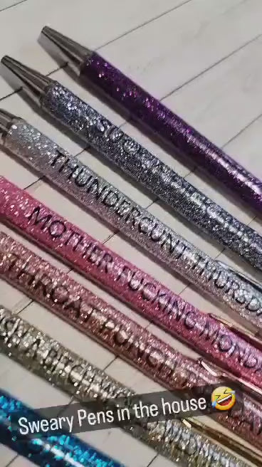 Vulgar Glitter Weekday Pens - Pack of 7 - IN STOCK