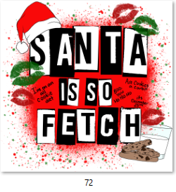 Santa is So Fetch DTF Transfer - 72