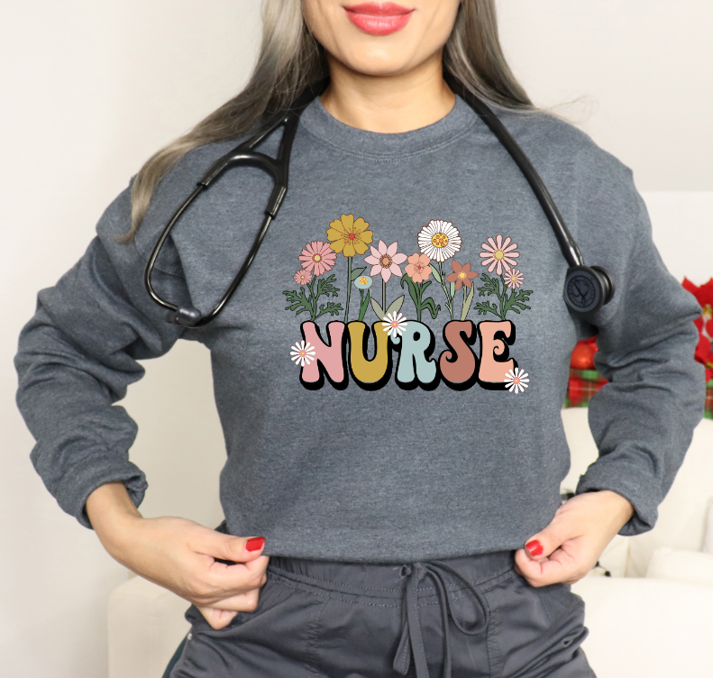 Nurse Floral DTF Transfer - 262