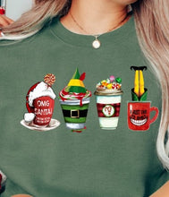 Load image into Gallery viewer, OMG Santa Christmas Coffee DTF Transfer - 638

